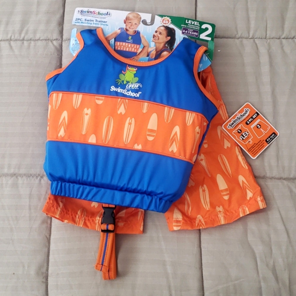 2 pc. Swim trainer with shorts 2- 4 years old